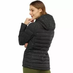 Salomon Transition Down Hooded Jacket Women's -Salomon Store BLA D1 43