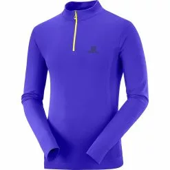 Salomon Explore Seamless Half Zip Shirt Men's -Salomon Store CLEBLU D2 3