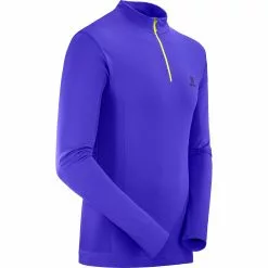 Salomon Explore Seamless Half Zip Shirt Men's -Salomon Store CLEBLU D3 1