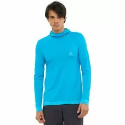Salomon Outspeed Wool Hooded Shirt Men's -Salomon Store HAWOCE 5