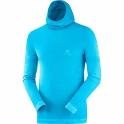 Salomon Outspeed Wool Hooded Shirt Men's -Salomon Store HAWOCE D2 4