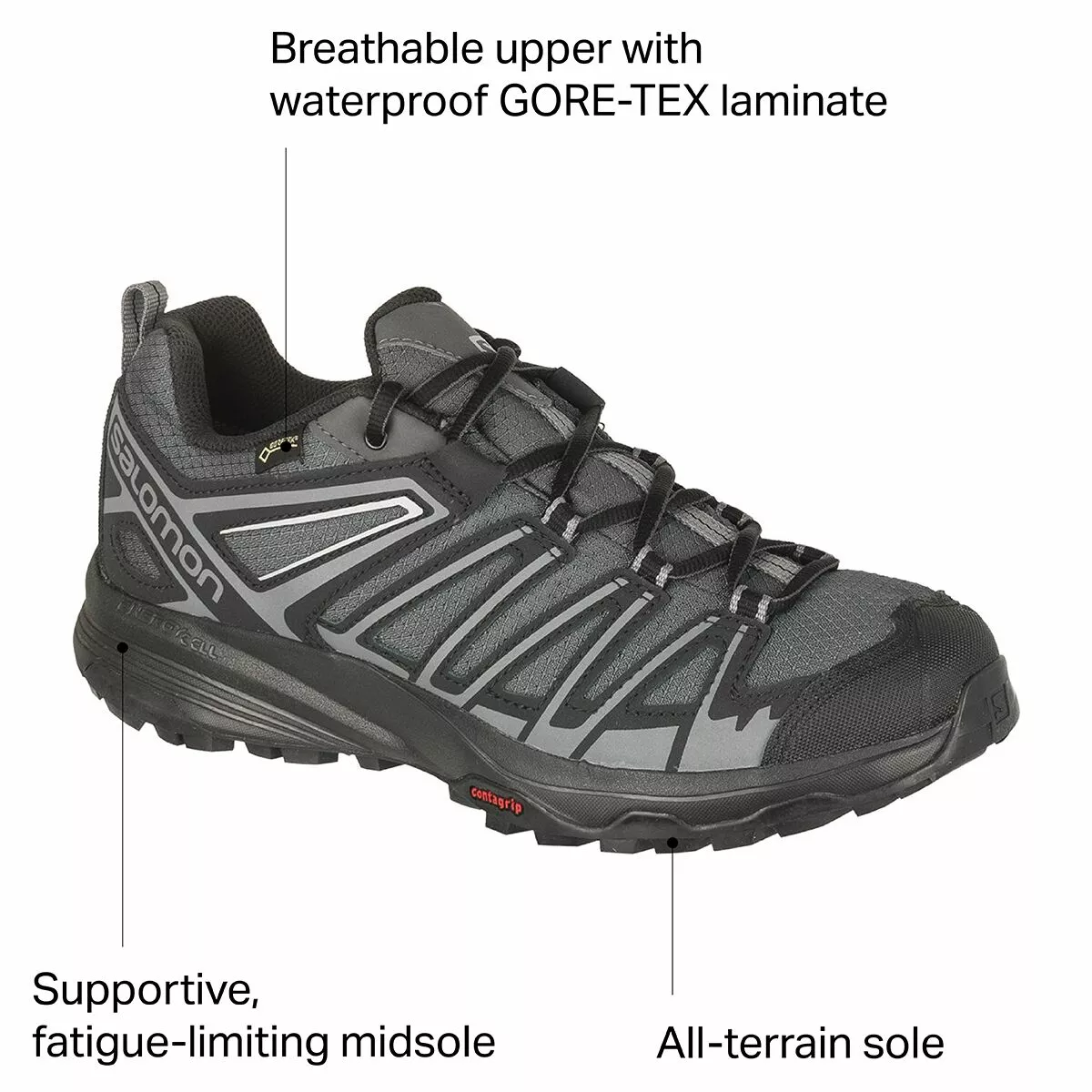 Salomon X Crest GTX Hiking Shoe Men's 6 Salomon X Crest GTX Hiking Shoe Men's - Image 6