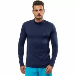 Salomon Explore Seamless Half Zip Shirt Men's -Salomon Store NIGSKY 4