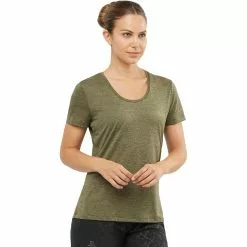 Salomon Agile Short Sleeve T Shirt Women's 9 Salomon Agile Short Sleeve T Shirt Women's -Salomon Store OLINIG 5