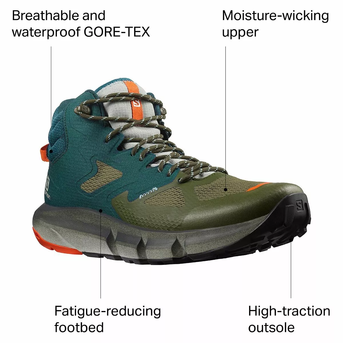 Salomon Predict Hike Mid GTX Shoe Men's 19 Salomon Predict Hike Mid GTX Shoe Men's - Image 19