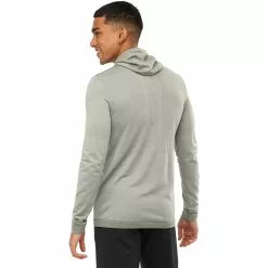 Salomon Outspeed Wool Hooded Shirt Men's -Salomon Store WROIROHEA D1